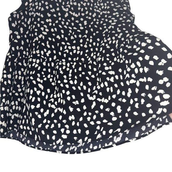 Women’s Casual Floral Print Cap Sleeve Ruffle Neck Loose Babydoll Shirt - Picture 6 of 9